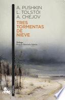 Libro Tres tormentas de nieve