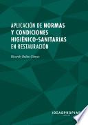 Libro UF0053 Aplicación de normas y condiciones higiénico-sanitarias en restauración