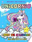 Libro Unicornio Libro de Colorear para Niños de 4 a 8 años