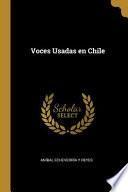 Libro Voces Usadas En Chile