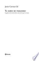 Libro Ya sabes mi paradero